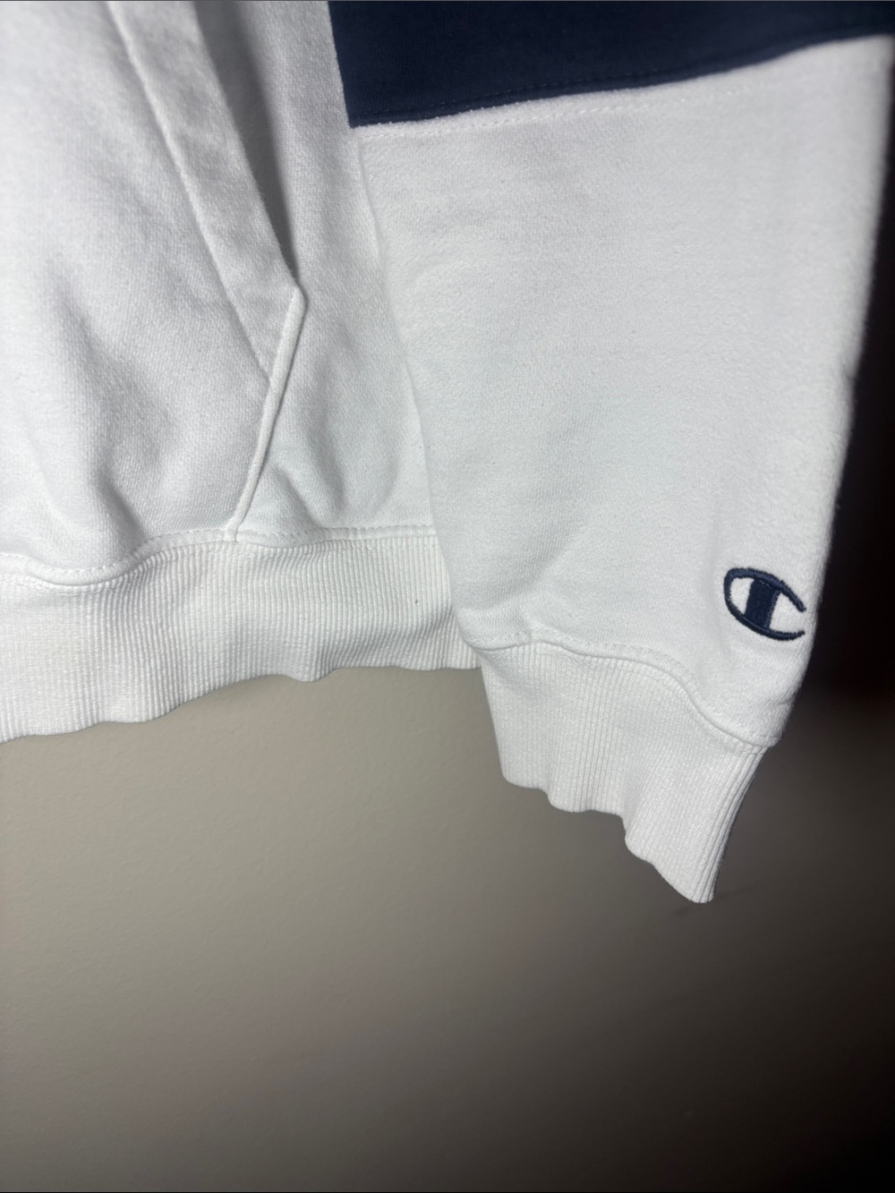 Champion White University of Michigan Pullover Hoodie - Picture 5 of 8